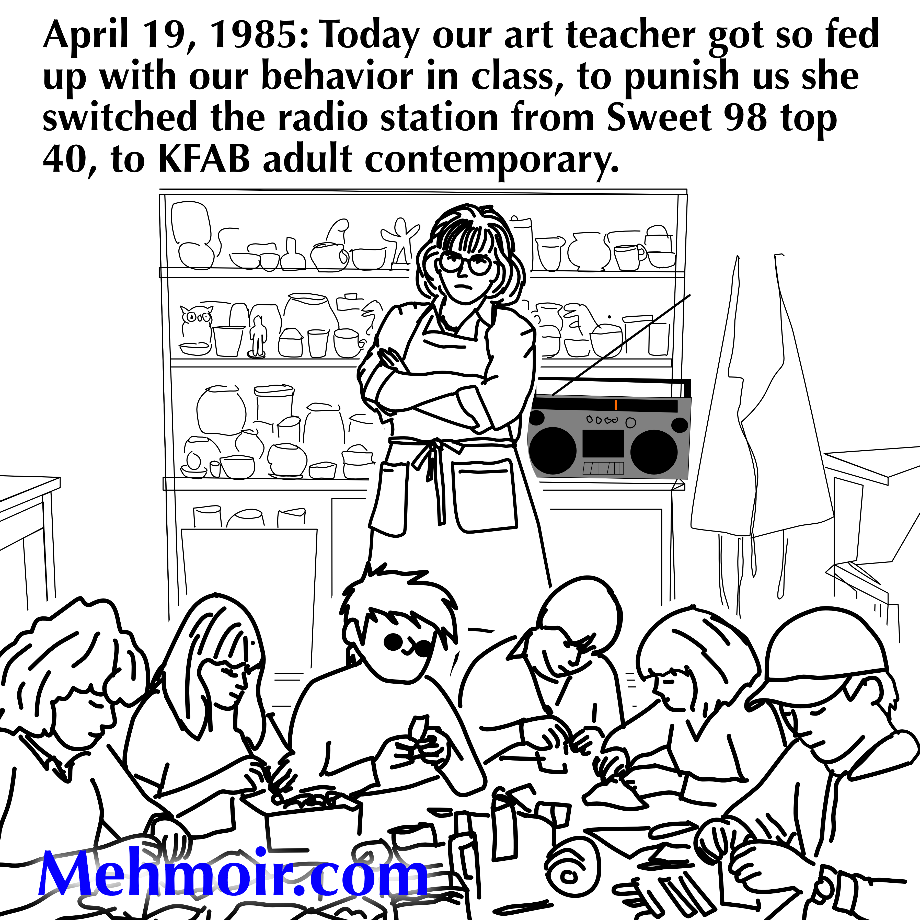 She was hoping the threat of Christopher Cross would restore order