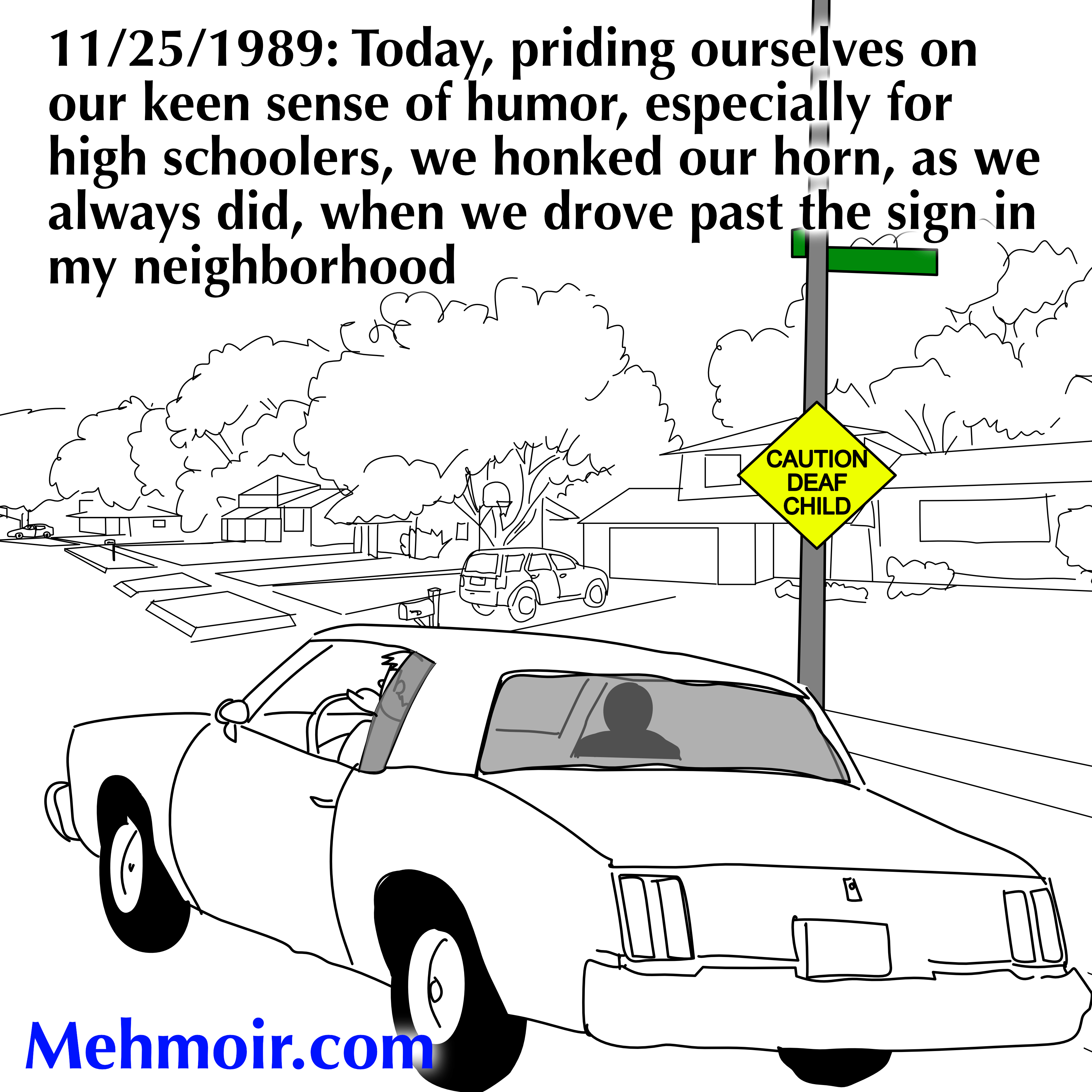 We hadn’t yet learned the term gallows humor