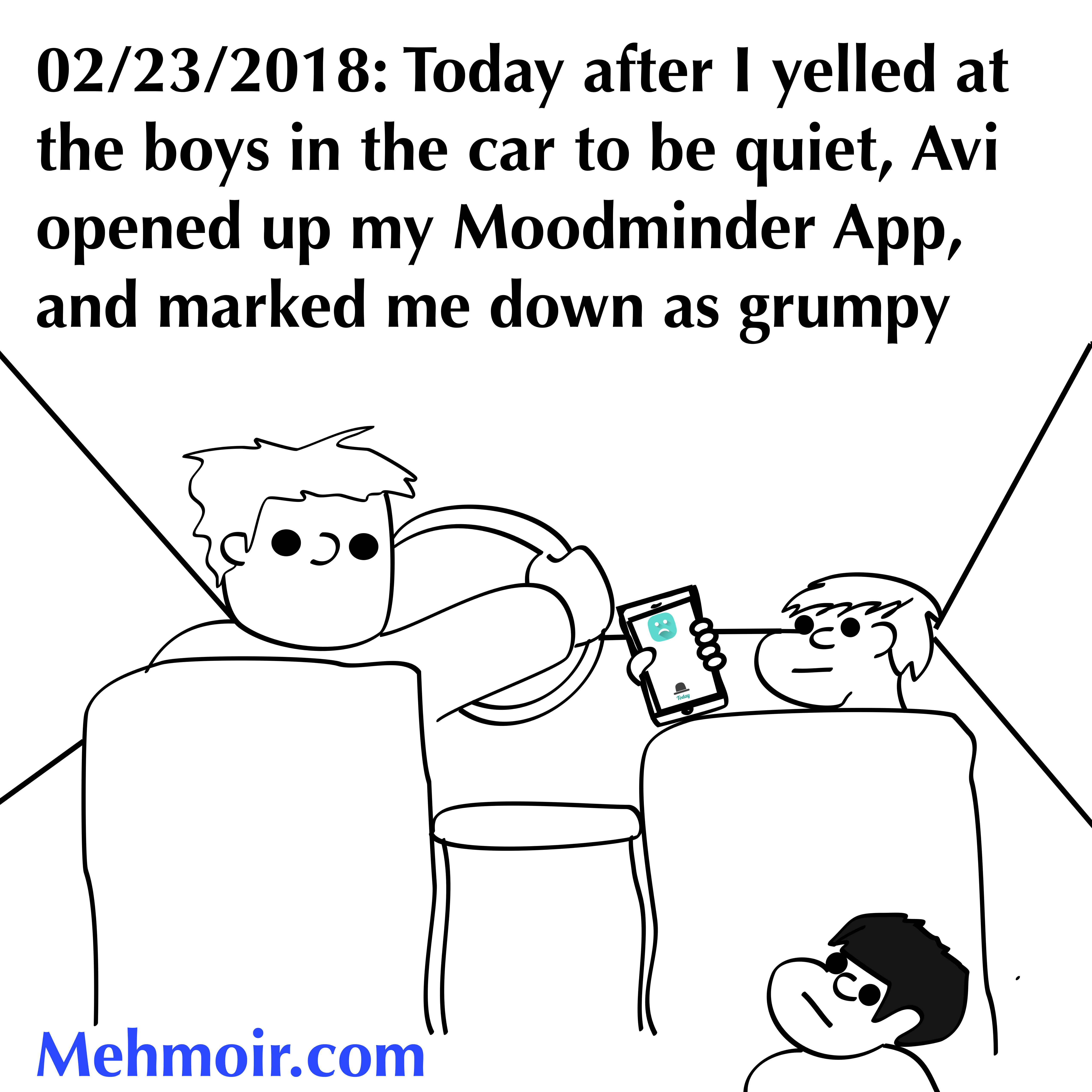 He should have opened my migraine tracker app while he was at it