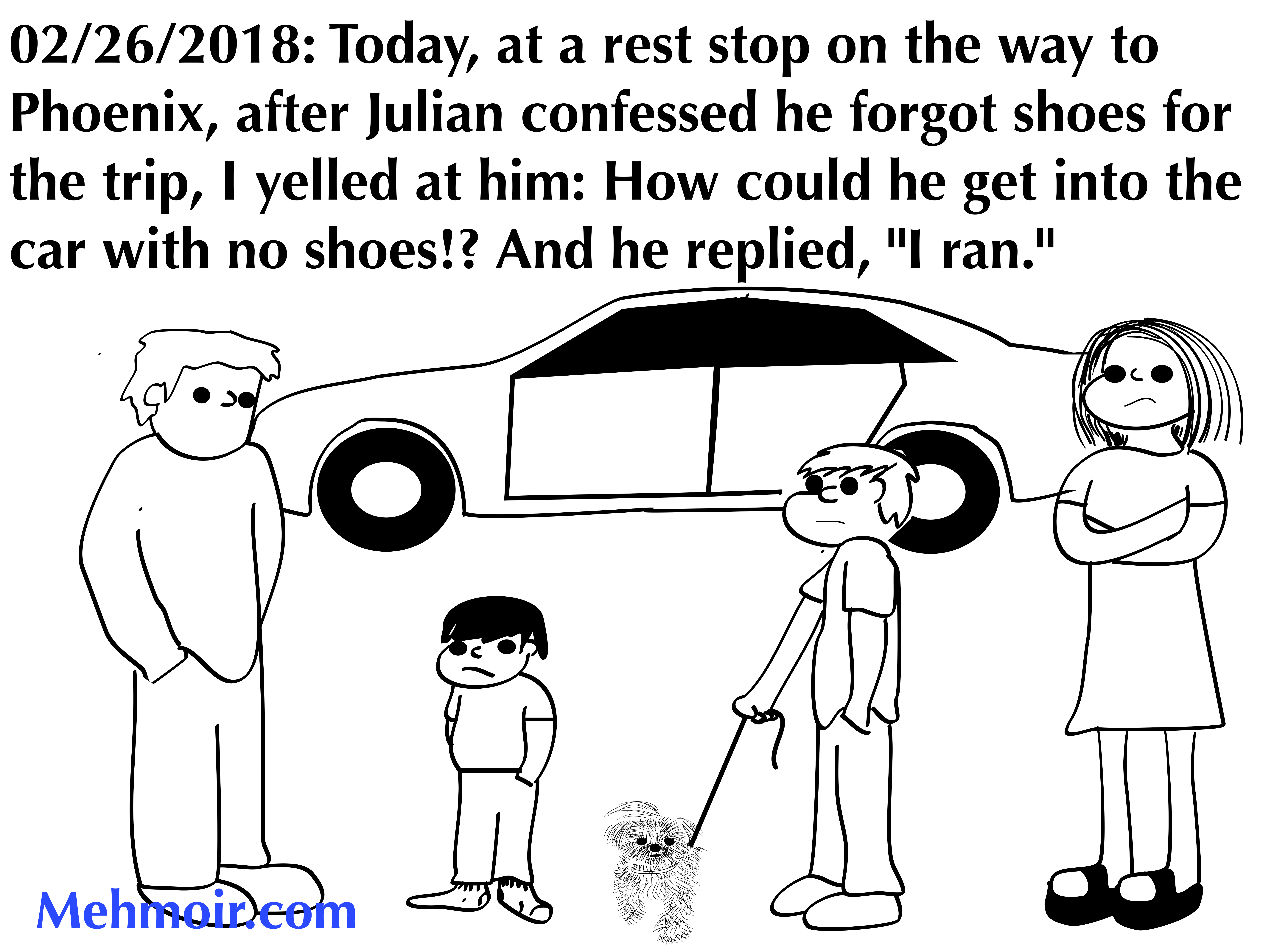 At least he remembered his Silly Putty