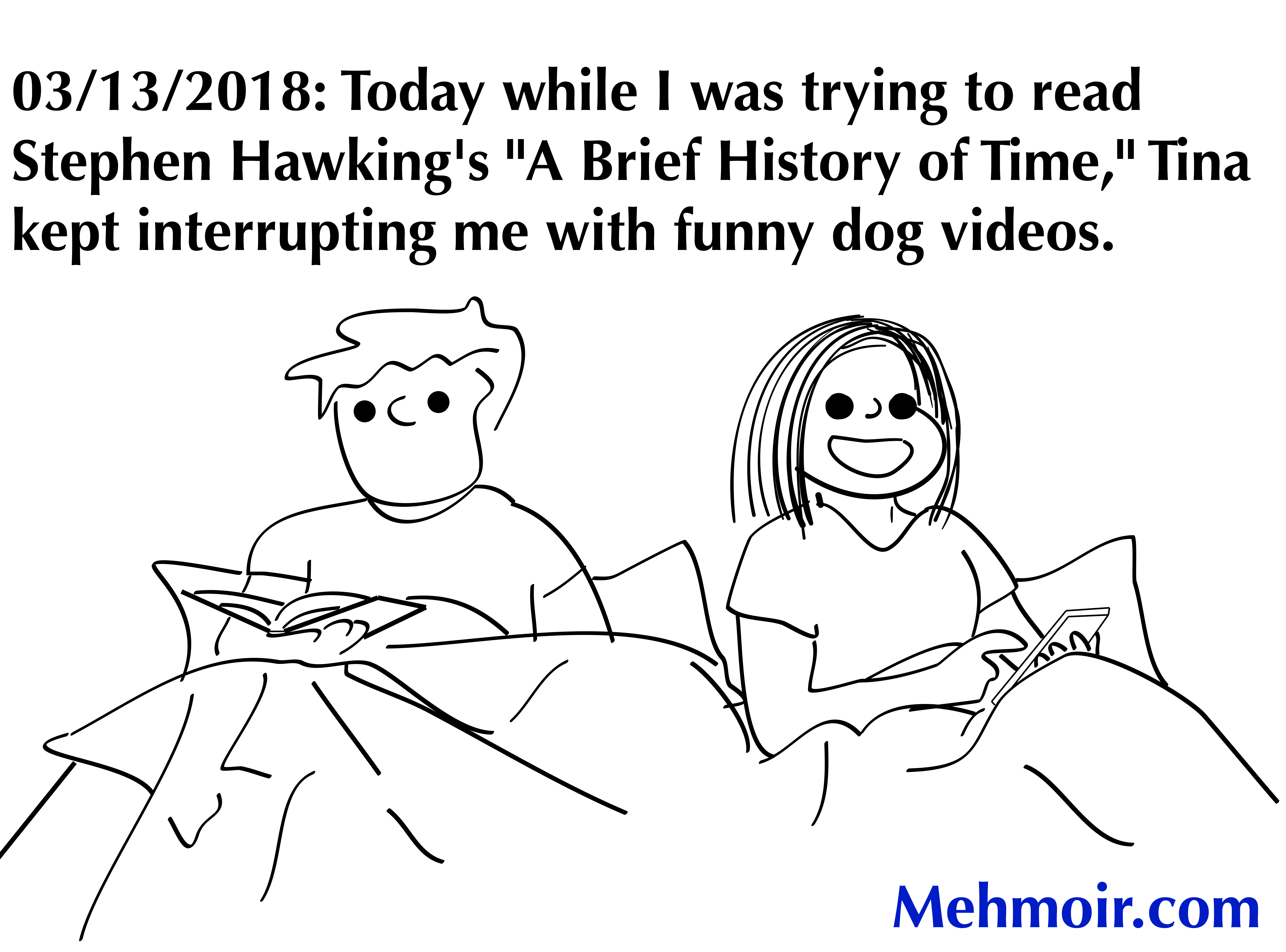 Coincidentally, she got stuck in the Facebook Blackhole