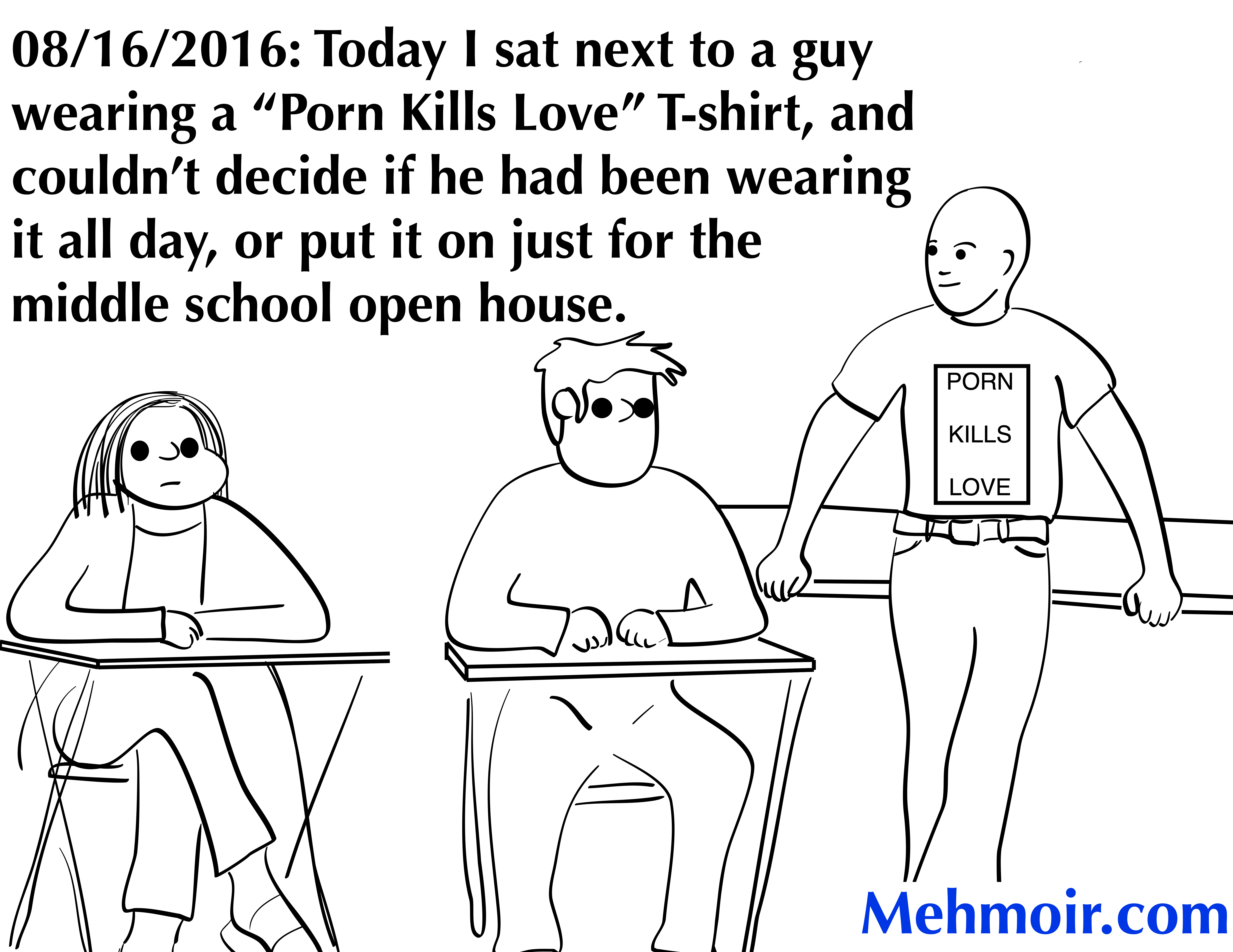 Hopefully the T-shirt will remind him to clear out his cookies
