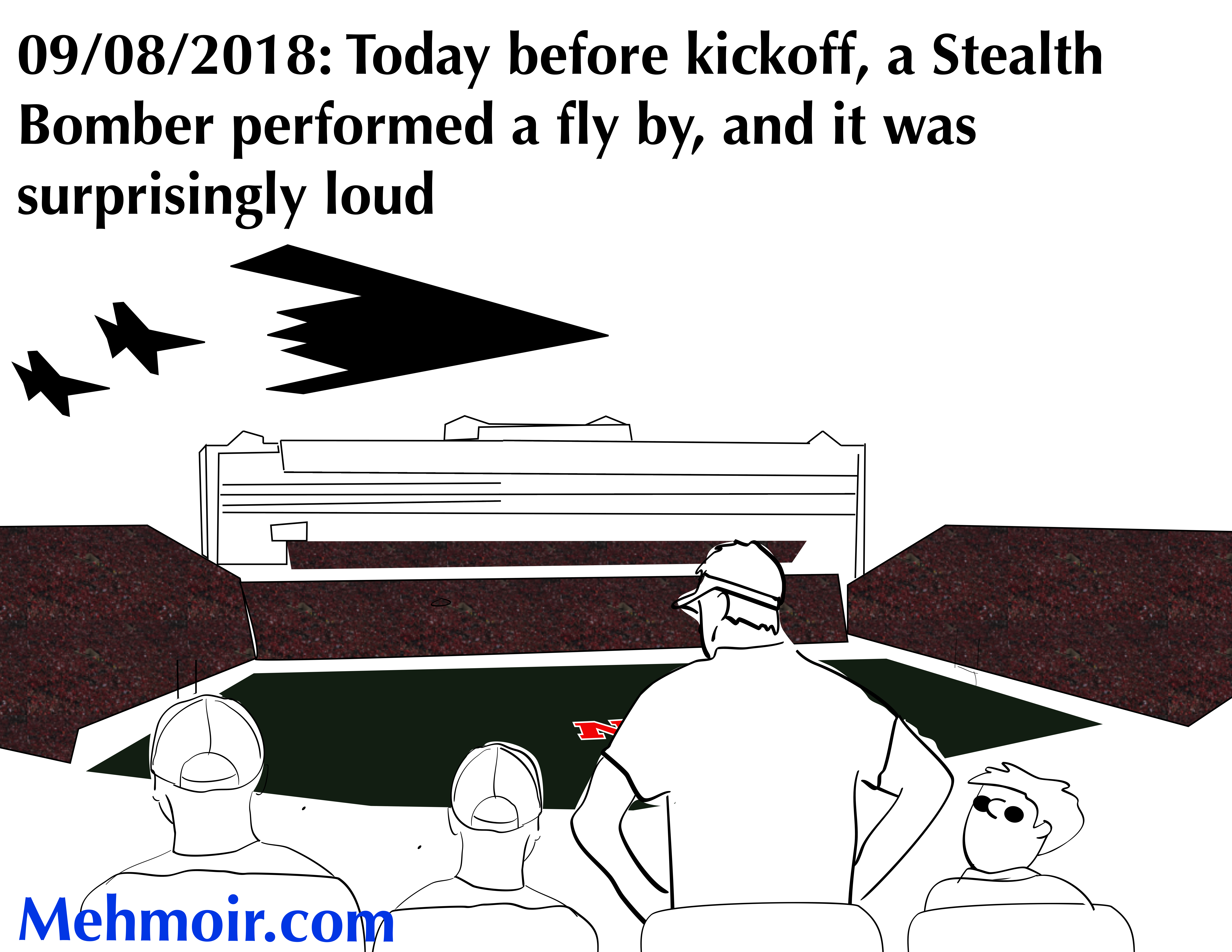 Hopefully the enemy will so focused on the lack of a radar image, they won’t notice the roar overhead