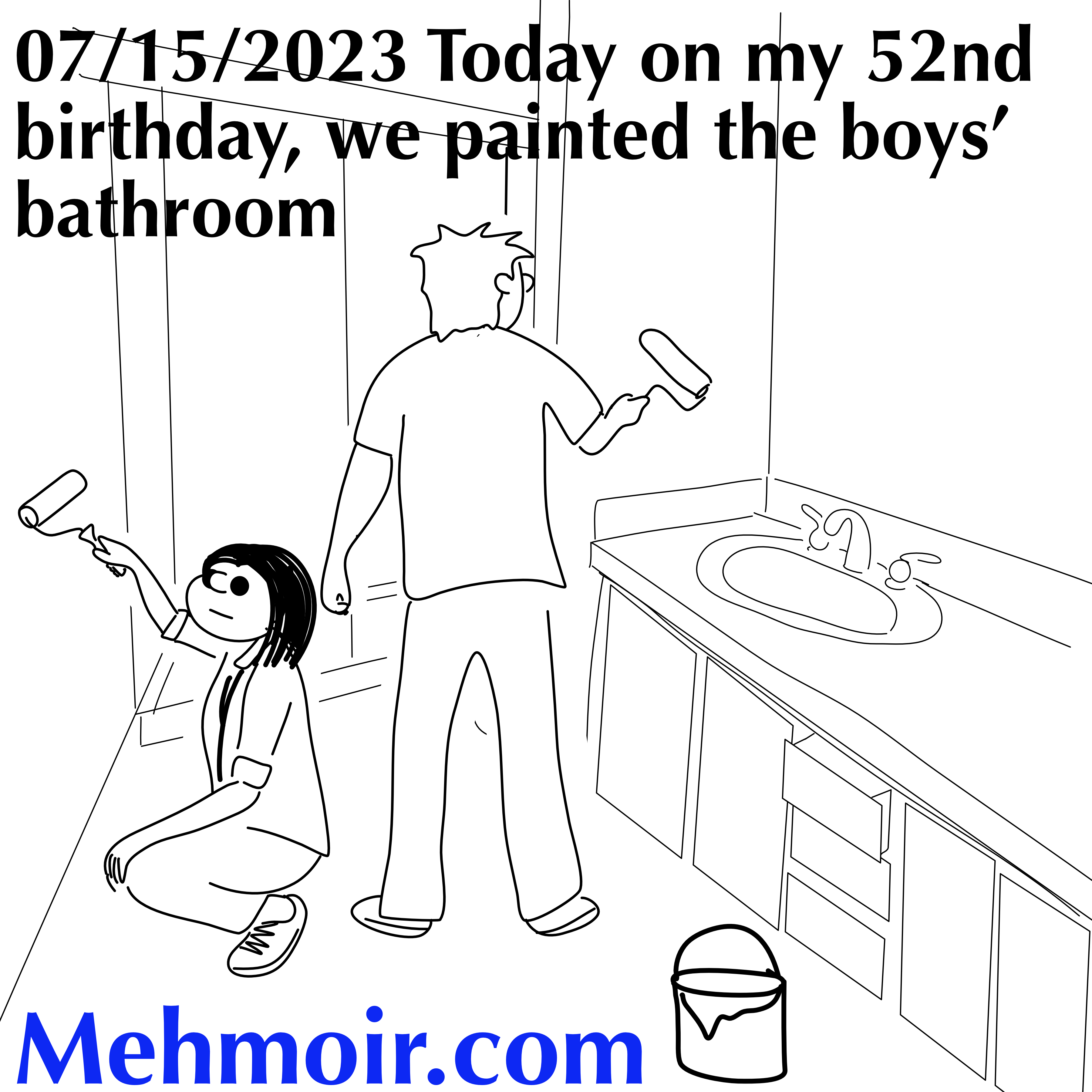 Never had to decide between satin and semigloss on my birthday before
