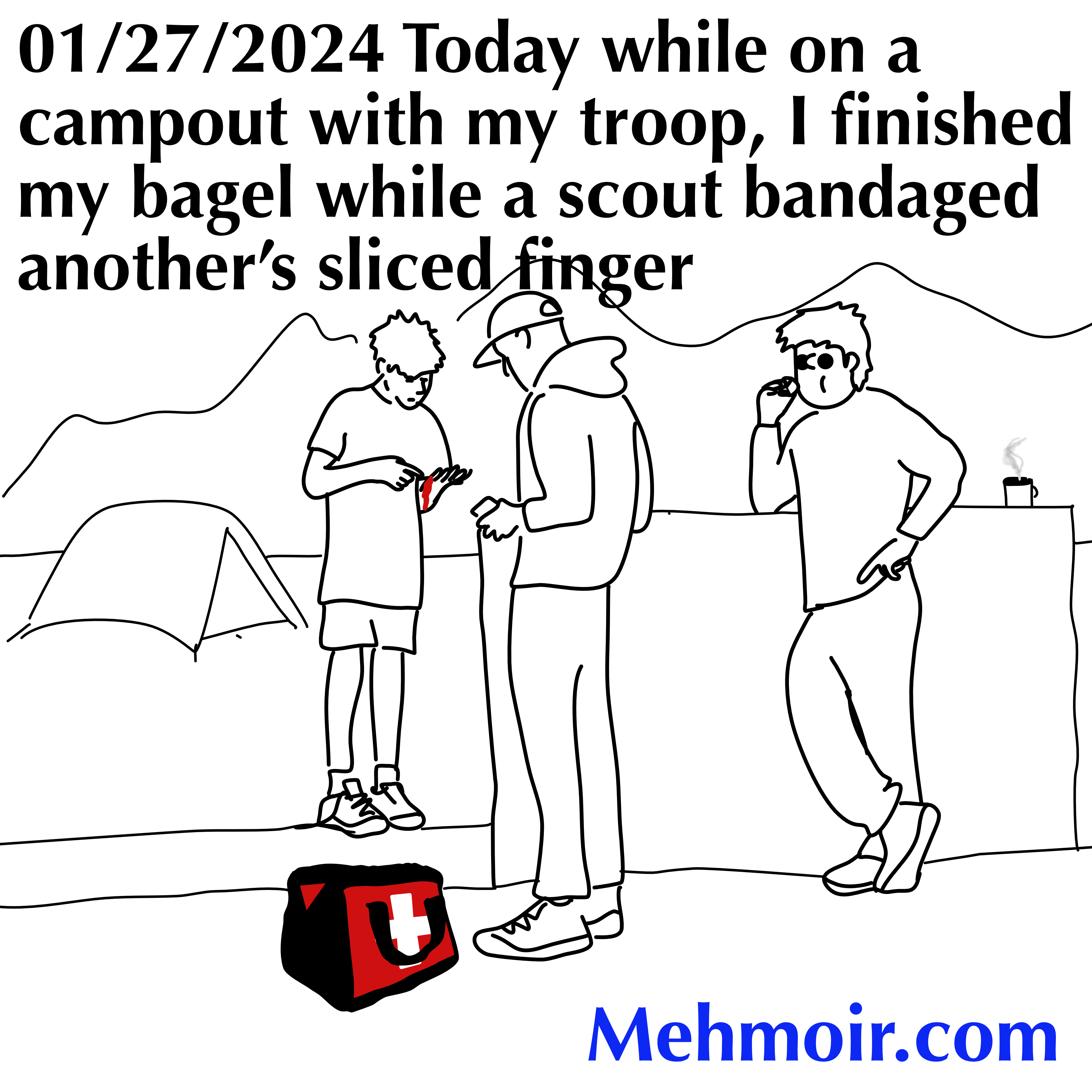 Hey! I already earned MY first-aid merit badge