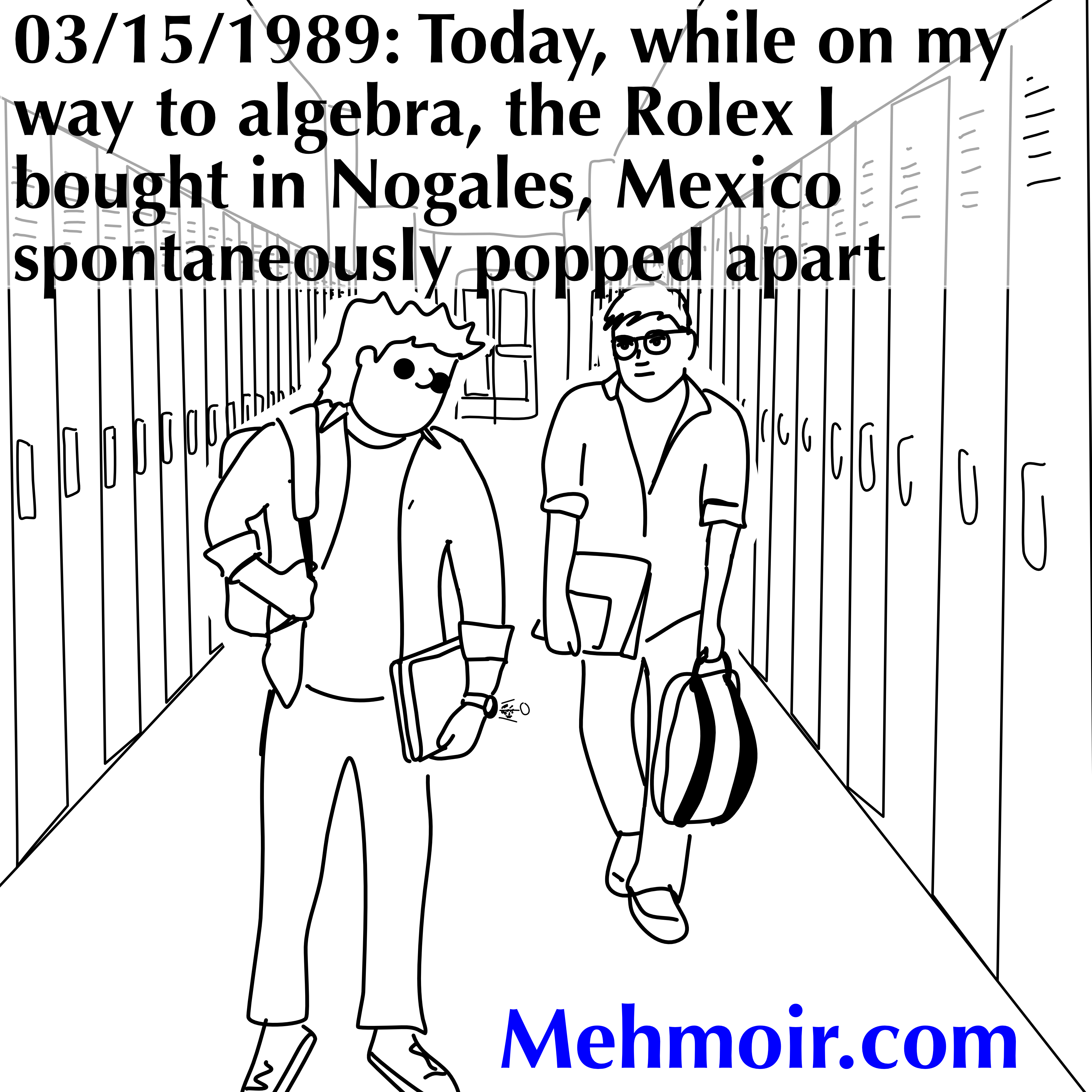 it was the 80’s … I should have gotten a swatch guard