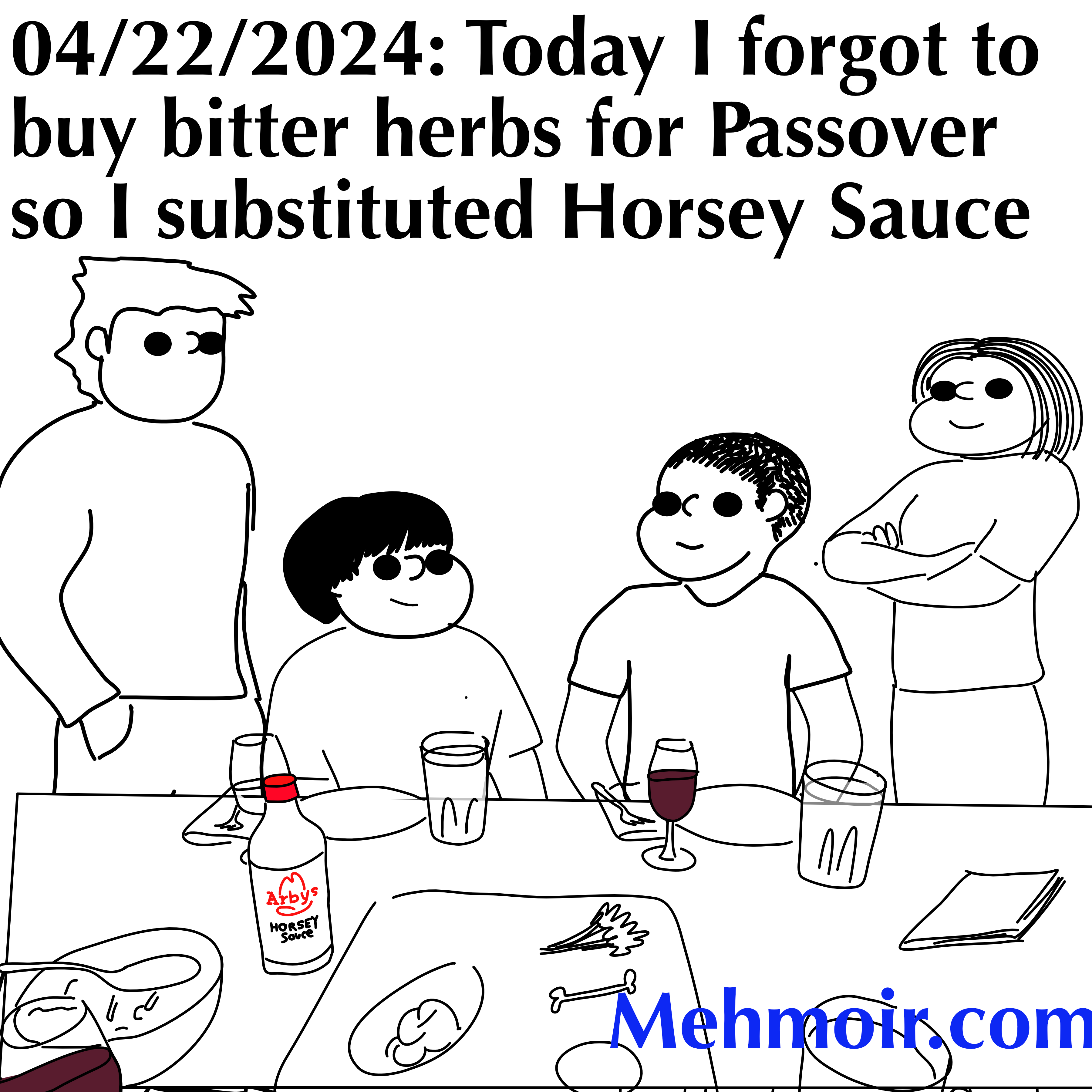 On all other nights, we use many condiments…