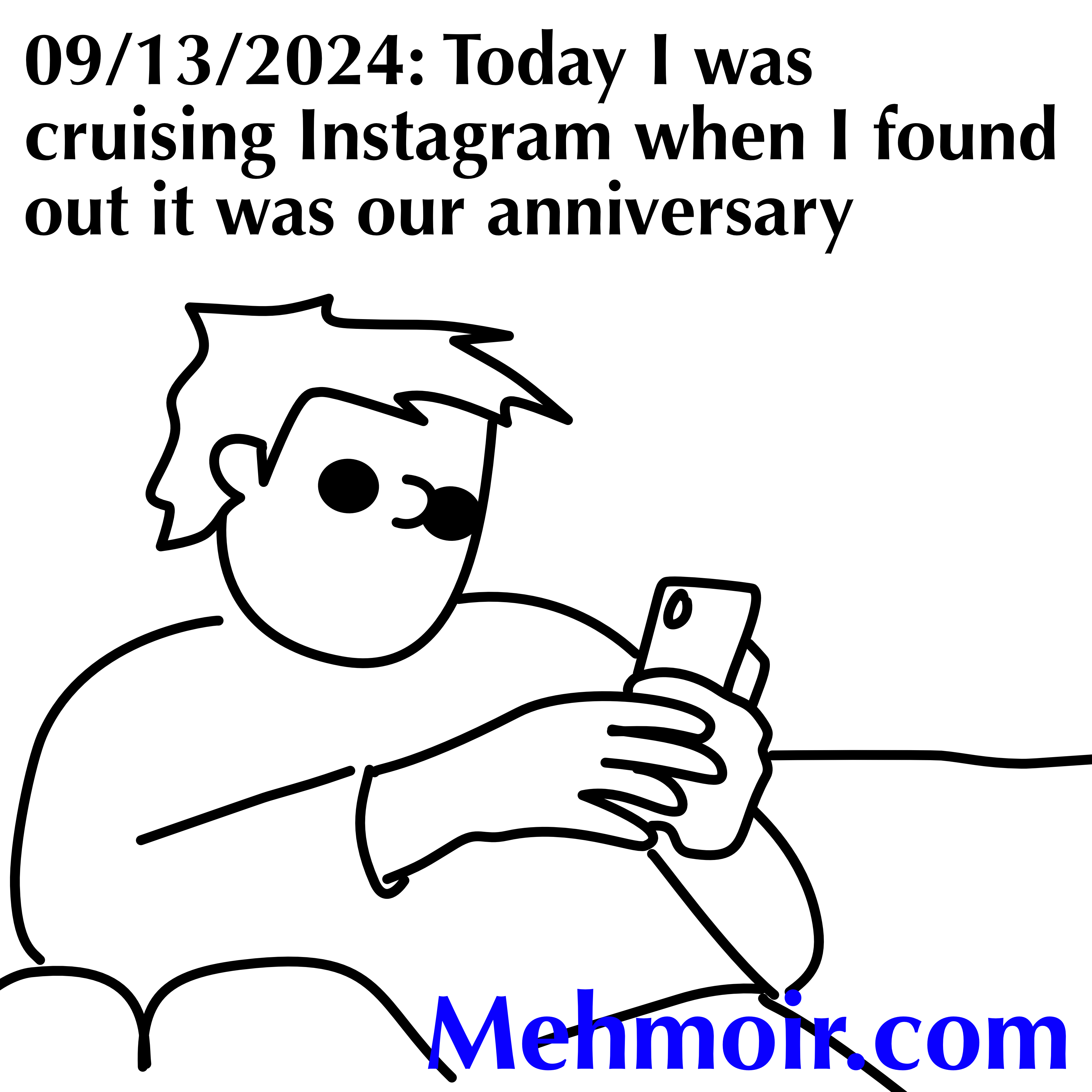Fortunately we had to hire a plumber today so it’s almost as if I remembered that 21 is the “brass” anniversary