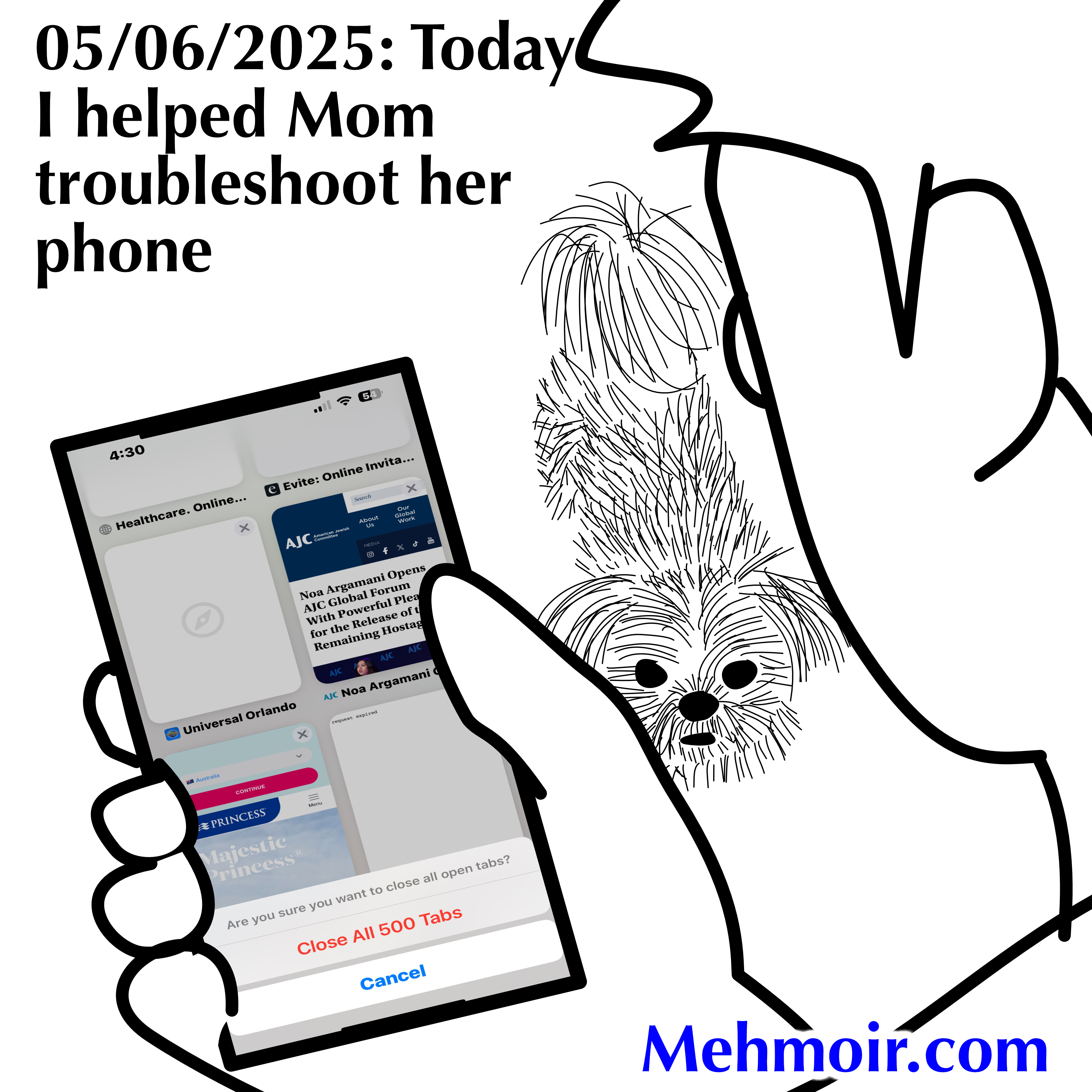 The phone wasn’t running slow — it was just overwhelmed with wisdom