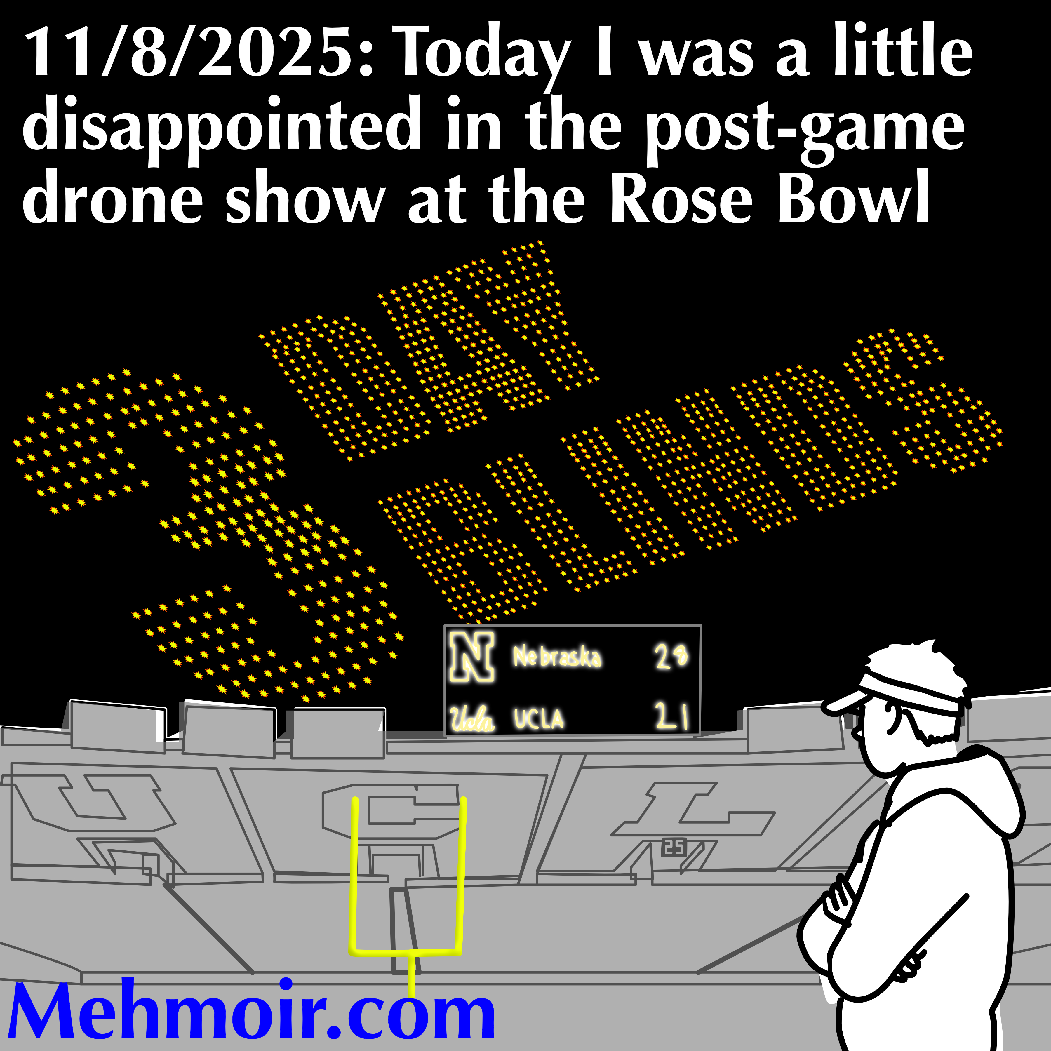 It felt more like a flying PowerPoint presentation