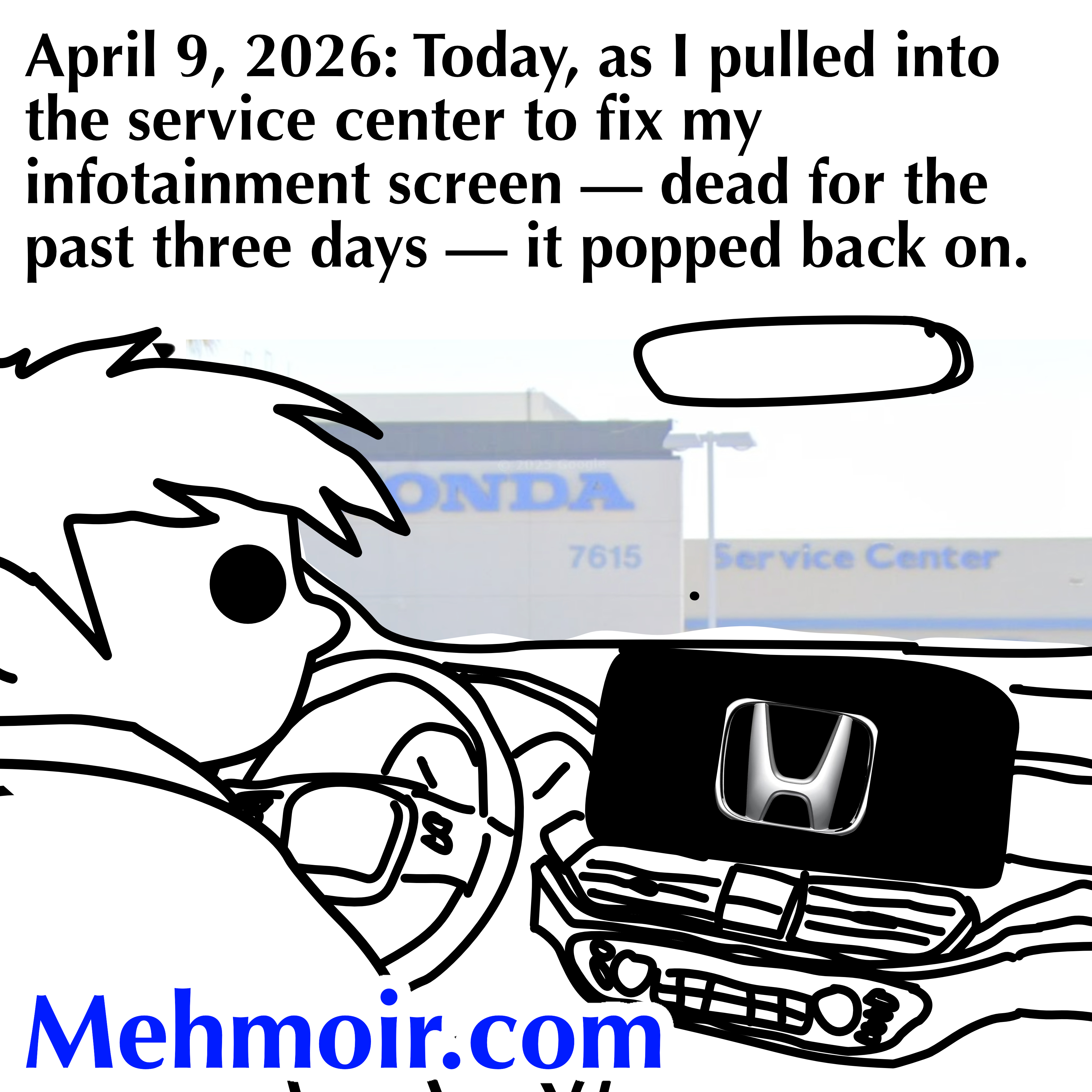It needed the threat of a mechanic to get its act together?